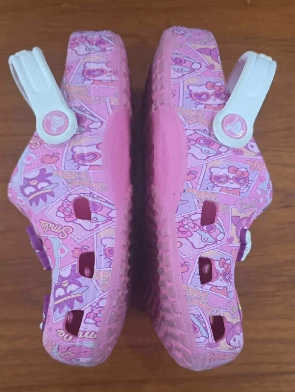 Sanrio Pink Kids Character Clog Sandals with White Strap